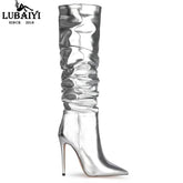 High Heel Knee High Boots - FashionByTeresa
